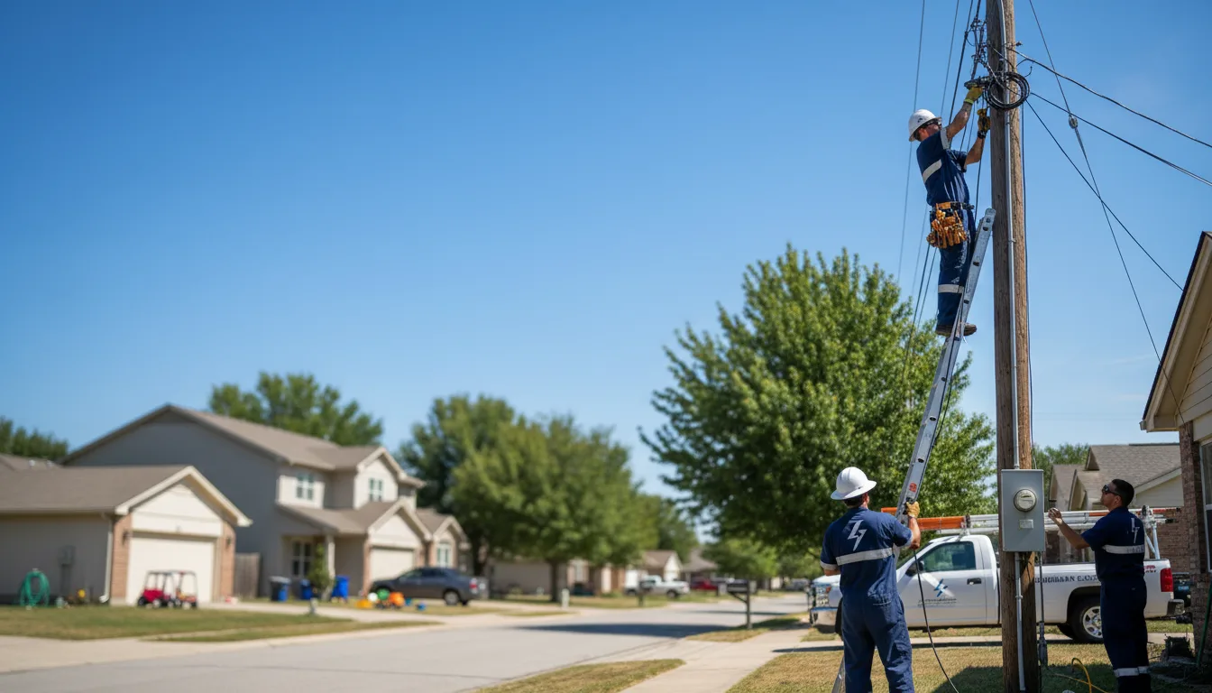 Residential electrician providing installation services in Egypt, AR